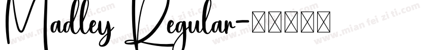 Madley Regular字体转换